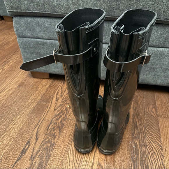 Hunter Glossy Black Rain Boots - Picture 3 of 5